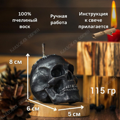 Свеча Череп "Шлем Ужаса"